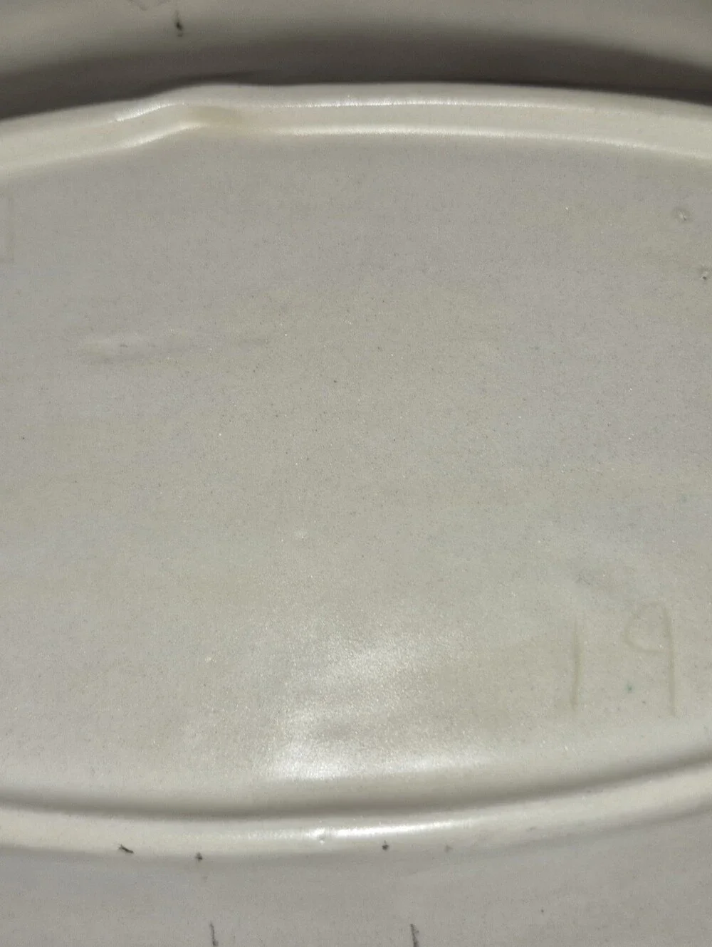 Vintage mid-century porcelain ceramic celery or relish tray, Made In 1974
